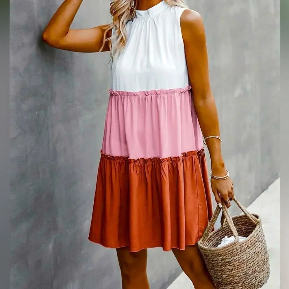 Multi Color Mock Dress